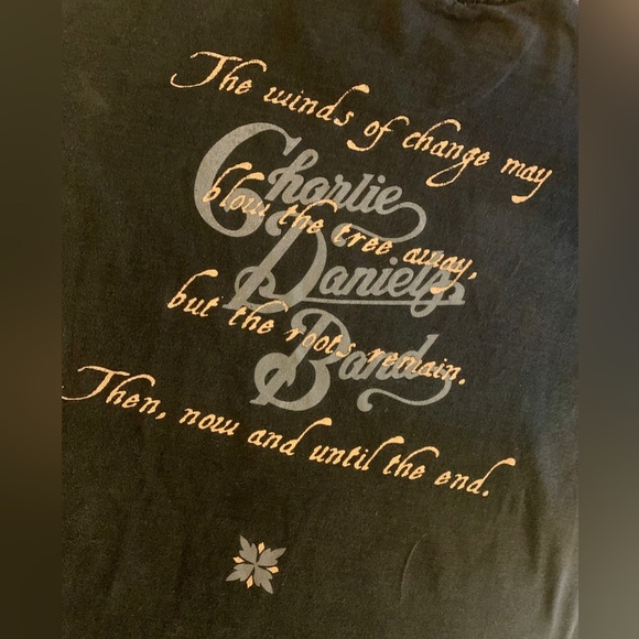 1997 Charlie Daniels Band The Winds of Change.. T-Shirt Black Vintage Large - Picture 4 of 6